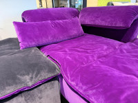 Werther - Sofa Elements Frei Kombinierbar Stoff Bicolor Lila Schwarz 7832-095 7832088 - 14