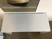 Zanotta - Schreibtisch Quaderna 2750 Digitaldruck Kariert Sperrholz Kunststofflaminat Weiß - 6