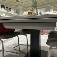 Bacher - Esstisch Sembra Aktion Platte Lack Matt Fenix NTM Grigio Londra Grau Mit 2 Auszugsplatten - 2