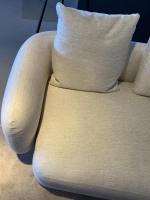 Poliform - Sofa Saint-Germain Stoff Chios 1 Bianco Weiß Füße Nickel Braun Matt Inkl. 3 Rückenkissen - 3