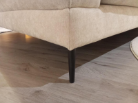 Raum.Freunde - Ecksofa CRF Janne Stoff 8 Yelda Natur Beige Füße Metall 908 Schwarz Matt - 5