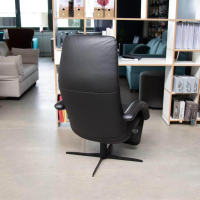 Jori - Relaxsessel Yoga Mono Move Leder Celia Nero Schwarz 4 Stern Fuß Schwarz - 7