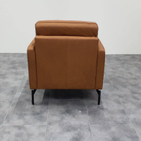 Johann Jakob - Sessel 1360 04 E44 Leder 27 Leonessa Almond Braun Gestell Metall Anthrazit - 6