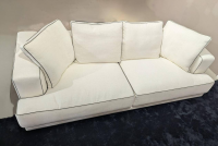 Molteni & C - Sofa Augusto Stoff KI111 Kolo Papierweiß mit 4 Rückenkissen - 5