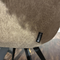 Musterring - Essgruppe MR Tamina Massivholz Geölt Gestell Eisen Schwarz Stoff Aberdeen Stone Grau Inklusive Sitzkissen - 12