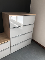 Nolte - Kommode Alegrro 2 Sonoma Eiche Nachbildung Ausführung Glas Seidengrau - 3