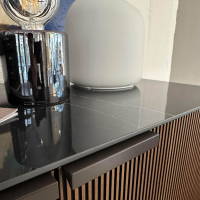 Ligne Roset - Container Selvans Nussbaum Dunkel Inklusive Top Feinsteinzeug Marquinia Schwarz - 2