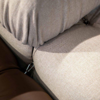 B&B Italia - Sofa Camaleonda Stoff Sapri Beige Leder Gamma Talpa Braun - 2