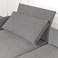 IP Design - Sofa mit Longchair Cube Air Stoff Cooper BW1779-191 Grau - 8