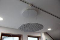 Nimbus - Akustikleuchte Lighting Pad Lounge R 600 Vario Vlies Grey Dawn Grau Mit Konverter - 6