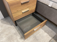 Hülsta - Multi Kommode R Kernnussbaum Griff 007 Silber Mit 3 Schubkästen - 3