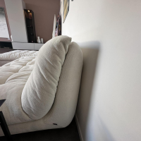 IP Design - Ecksofa Soulmate Stoff Phil 1749 171 Creme Weiß Gestell Massivholz Füße Kunststoff Schwarz - 6