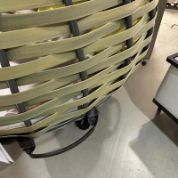 DEDON - Hanging Lounger Nestrest Dedon Geflecht Olivegrün Grün Braun Gestell Aluminium Black Pepper Schwarz Pulverbeschichtet Ohne Dekokissen - 4