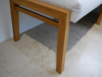 Schösswender - Eckbank Larissa P Stoff Kabal 9534 Weiß Wildeiche Massiv Geölt mit 2 Stühlen - 3