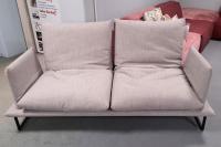 Bullfrog - Sofa 18007 Fabric Platinum Grey 1110/60 Base Skid Black with swivel function - 3