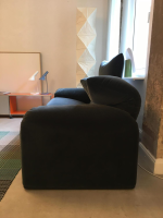 Cassina - Sofa Maralunga 675 06 Stoff Ortigia Cactus Dunkelgrün Füße Schwarz - 4
