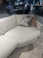 Erpo - Wohnlandschaft Classic 500 Stoff PG20 Beige Füße Schwarz mit Kopfstütze - 6