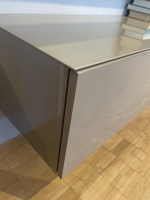 ArtigianMobili - Hängeschrankkombination Titolo Lack Terra Ombra Grau Braun Hochglanz - 8