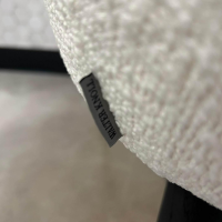 Walter Knoll - Sessel 375 10 Stoff Sonderstoff Creme Weiß Beige Gestell Massivholz Eiche Schwarz Geflammt Geölt - 12