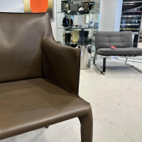 Walter Knoll - Stuhl Saddle Chair Leder Saddle Khaki Braun - 3