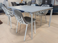 Fast - Outdoortisch Allsize Keramik 2 Grigio Chiaro Pulverbeschichtet - 4
