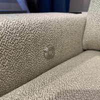 SEDDA - Ecksofa Diva Stoff Liverpool Natur 16 Beige Fuß Aluminium Schwarz Matt Mit Wärmesystem - 4