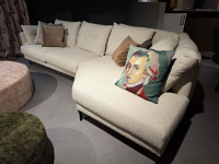 Raum.Freunde - Ecksofa Anesa Stoff Nolte Natur Beige Metallfuß Schwarz - 3