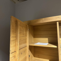 Infantil - Vitrine Irun 4-türig Wildeiche Massiv Geölt - 2