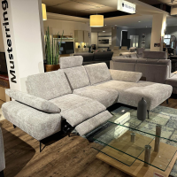 Comfort Republic - Ecksofa Theodor Stoff Renegade 149 Steel Grau Metallfuß Schwarz Mit Motorischer Verstellung - 2