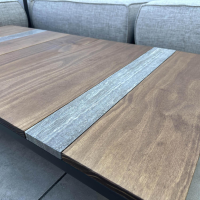 Talenti - Polstergruppe Casilda Stoff Mokka Grey Grau Gestell Edelstahl Schwarz Pulverbeschichtet - 4