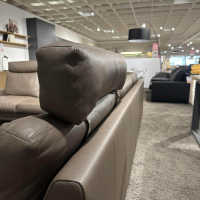 Erpo - Ecksofa Classics 500 Leder 43.860 Lava Grau Braun Fuß CL 59 Hochglanz Mit Verstellbarer Kopfstütze - 3
