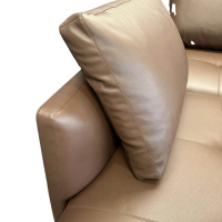 Walter Knoll - Ecksofa Prime Time Leder Elen Toffee Braun Kufen Aluminium Hochglanz Poliert - 2