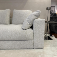 Werther - Ecksofa Timeline Stoff Benu U2353E Pearl Creme Füße Kunststoff Schwarz - 8