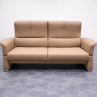 himolla - Sofa 2,5-Sitzer Leder 24 Longlife Sand Beige Füße Alu - 4