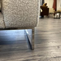 Gehlenborg Sitzmöbel - Sofa Style Filippo Uecher Stoff 2307 Scapigliata 20 Creme Gestell Metall Hochglanz Poliert - 7