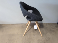 Tonon - Stuhl Moon Stoff Schwarz 6P9 Füße Holz - 3