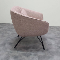 himolla - Sessel 7190 31K11 Stoff 24 Crumble Crocus Rosa Melliert Gestell Metall Anthrazit Pulverbeschichtet Inkl. Kissen - 6