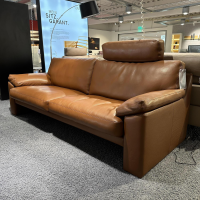 Erpo - 2er-Set Sofa 05550004 XC Leder N Tabac Nature 850 Braun Mit Einer Kopfstütze - 8