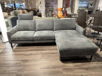 DFM - Ecksofa Living Stoff Clever 65 Grau Kufe Schwarz - 4