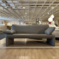 Jori - Sofa 3-Sitzer Linea JR-8700 Leder Lipano Dolphin Grau Braun - 5