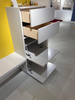 Sudbrock - Garderobe Tando Glattlack 407 Steingrau Weiß Grau Paneel Glattlack 496 Lemon Gelb Mit Beleuchtung - 7