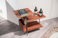 Scholtissek - Etagere Beistelltisch 39043-0 Nussbaum Astig Massiv Natur - 5