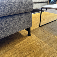 Brühl - Polstergruppe Stoff 4403 95 Anthrazit Grau Gestell Metall Schwebend Rund Schwarz Armteil Abklappbar - 3