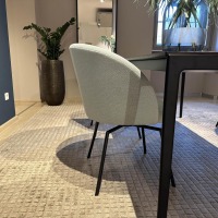 KFF - 4er Set Stuhl Giro Stoff Seven Water 2712 Blau Grau Sitz Stoff Mint 50 Grün Blau 4 Fuß Rundrohrgestell Anthrazit - 5