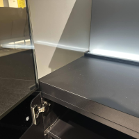 Musterring - Sideboard Q Media 2.0 Lack Mattglas Grau Inklusive Beleuchtung - 2