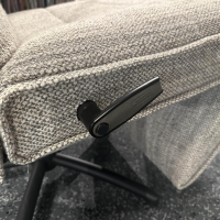 Jori - Relaxsessel Mensana JR 7260 Mono Move Medi Stoff Dodo C0207 Creme Hellgrau Meliert 5 Sternfuß Dunkelgrau Lackiert - 3