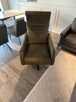 Violetta - Relaxsessel Aneta Leder 60 29 Olive Grün Manuell Verstellbar - 4