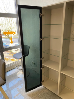 Häcker - Vitrine Modell AV 2135 Schwarz Metalllack Innen Lichtgrau - 5