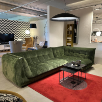 Bielefelder Werkstätten - Ecksofa Soulmate Stoff Phil 1749-131 Grün - 3