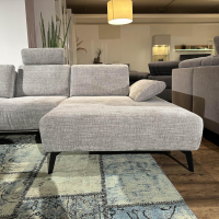 Comfort Republic - Ecksofa Theodor Stoff Renegade 149 Steel Grau Metallfuß Schwarz Mit Motorischer Verstellung - 10